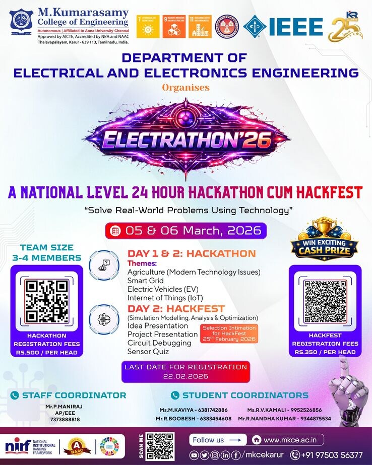 EEE - National level 24 Hour Hackathon cum Hackfest